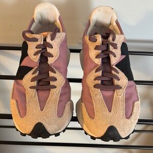 Women's Pink and Tan Sneakers